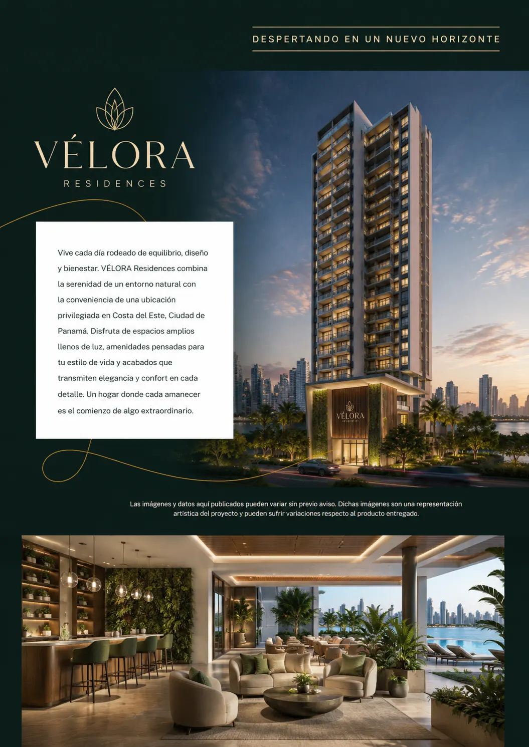 Brochure — VÉLORA Residences, concepto INMERZA