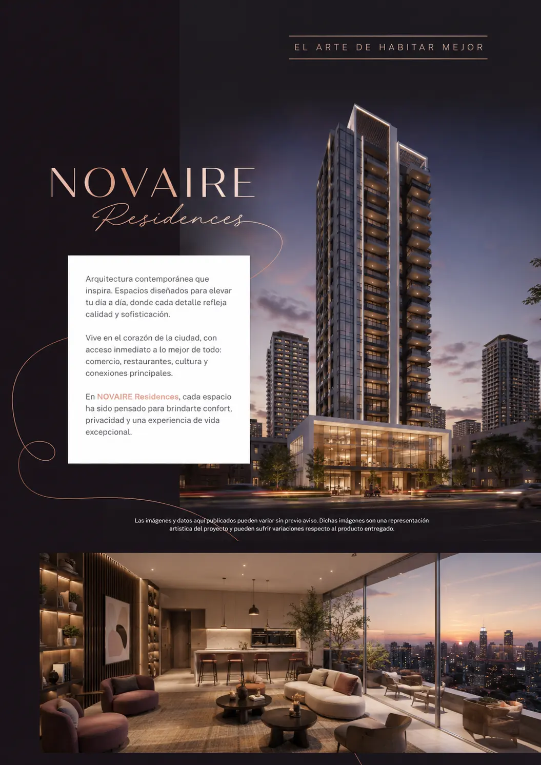 Brochure — NOVAIRE Residences, concepto INMERZA